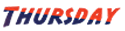 graphic of word thursday