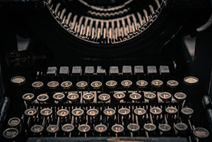 vintage typewriter